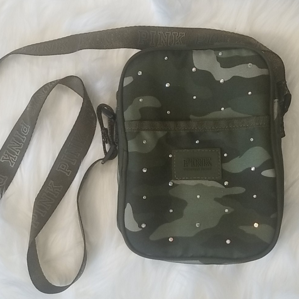 PINK camo cross body
